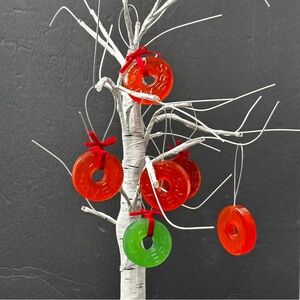 Hallmark Nabisco Lifesavers Candy Christmas Tree Ornaments Vintage 1988 Set of 6